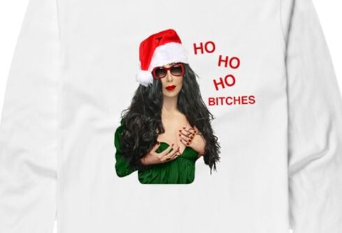 Cher launched a new ugly holiday swag line & you’re gonna want it all