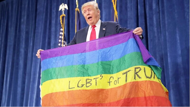 trump pride flag