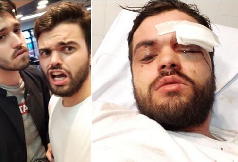 Seven men brutally beat a gay man outside a McDonald’s
