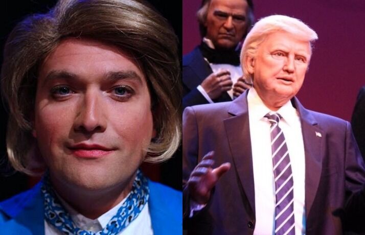 This gay comedian protested robot Trump at Disney World