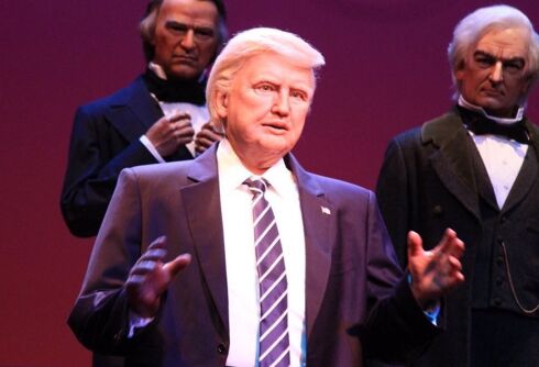 Disney World’s animatronic Donald Trump has arrived & it is as horrible as you’d imagine