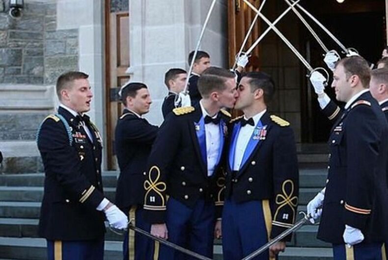 The first active-duty gay couple were married at West Point &#038; their backstory is inspiring