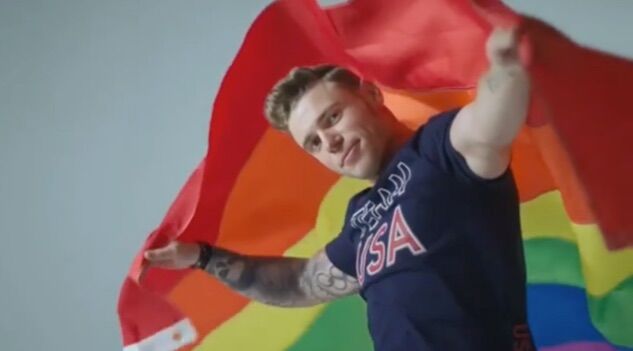 Gay skier qualifies for the Olympics as his &#8216;pride&#8217; shampoo commercial starts airing
