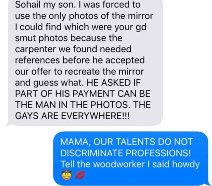 Mom Sent His Thirst Trap Photos To A Woodworker What Happened Next 