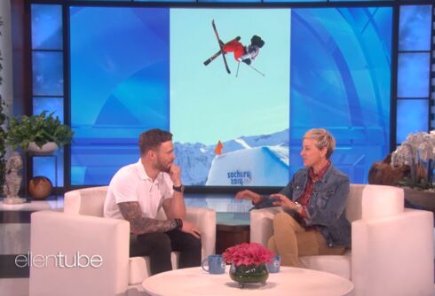 Gus Kenworthy talks to Ellen about being an openly gay Olympian & his anti-Pence comments