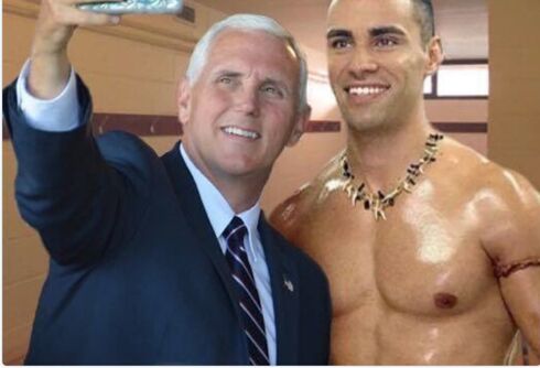As Malaysian media tells how to spot a gay, Mike Pence gives us an example