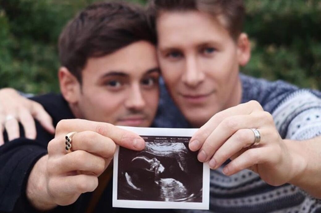 Tom Daley Dustin Lance Black baby