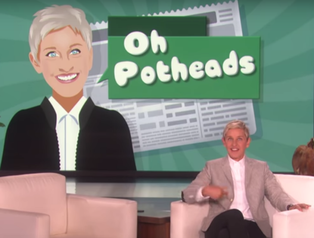 420: Ellen is &#8216;celebrating&#8217; the stoner&#8217;s high holiday like only she would