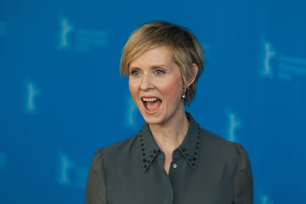 February 14, 2016: Actress Cynthia Nixon attends the 'A Quiet Passion' photo call during the 66th Berlinale International Film Festival.