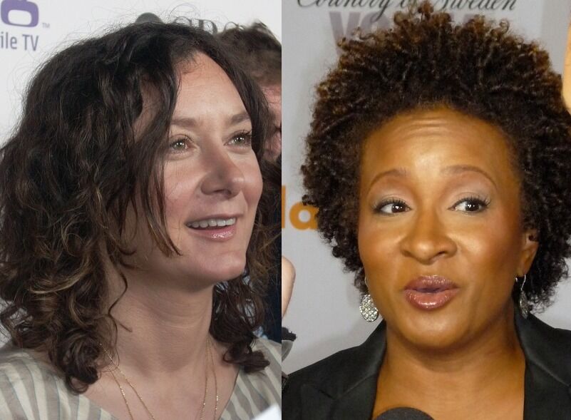 Sara Gilbert and Wanda Sykes