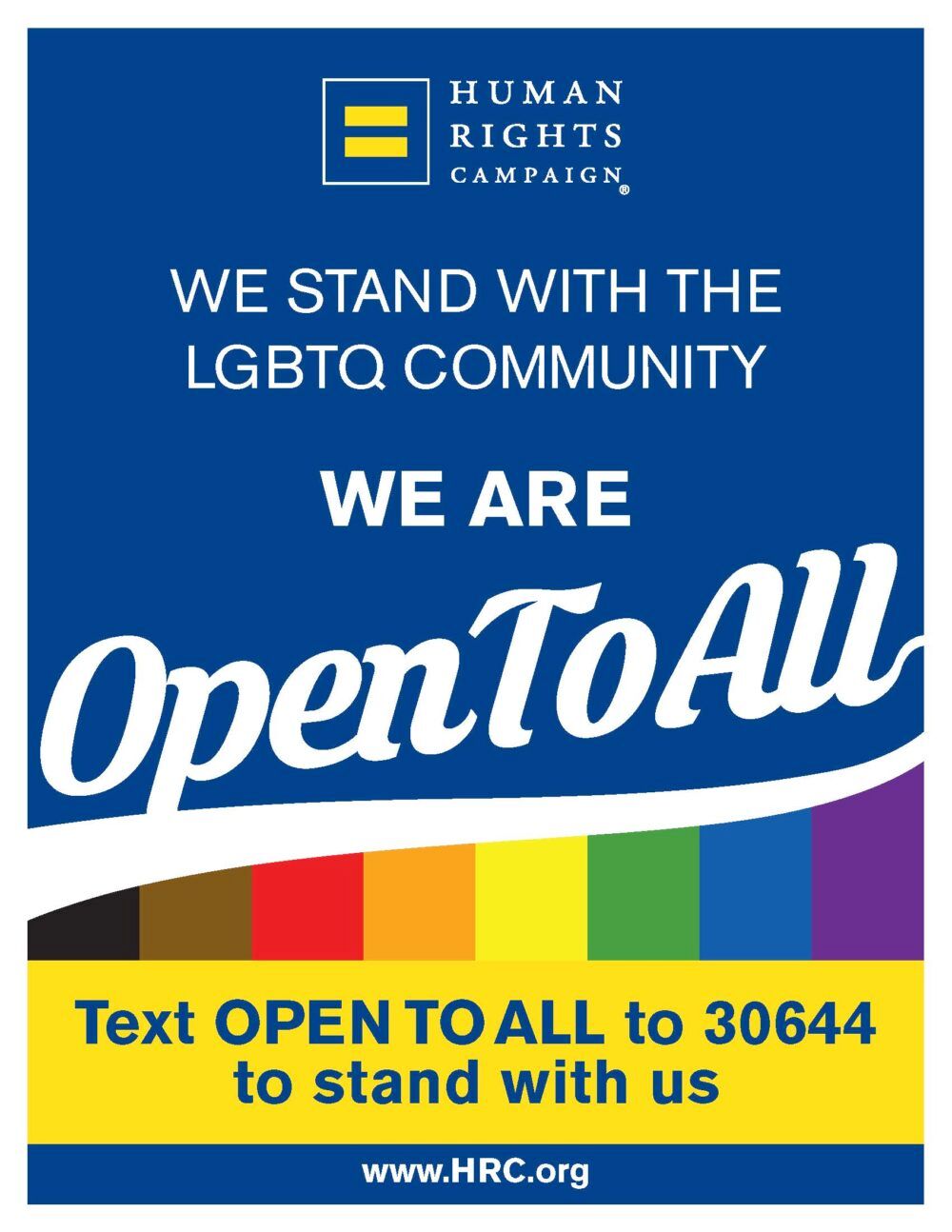 Shops should post a sign letting you know LGBTQ people are welcome there?