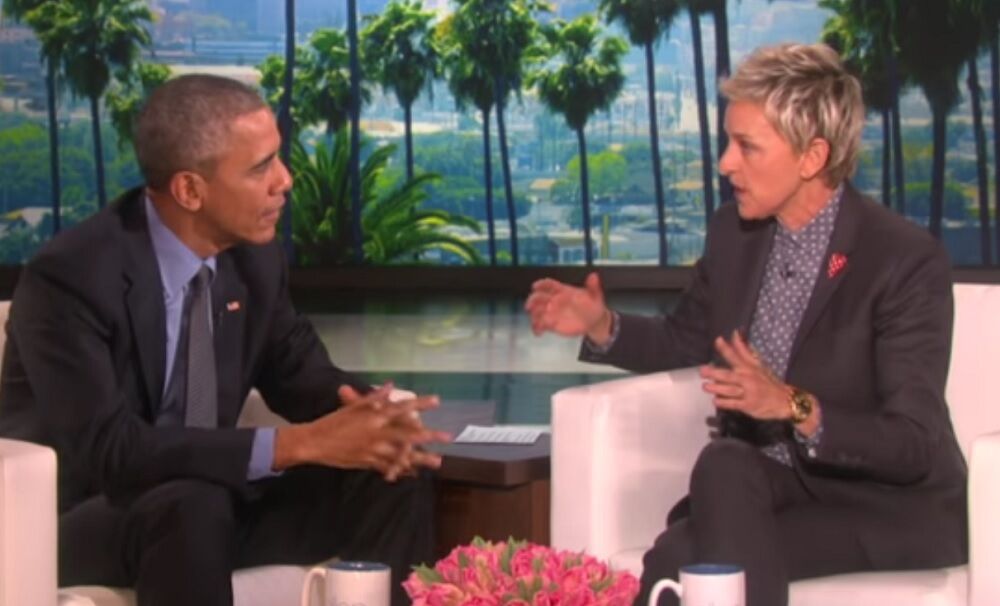 Barack Obama and Ellen