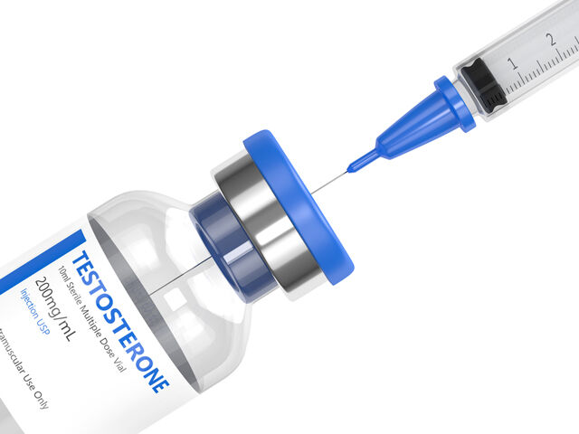 Testosterone Vial and Needle