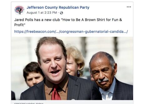 Colorado Republican Party calls Jewish, gay politician a ‘Brownshirt’ Nazi