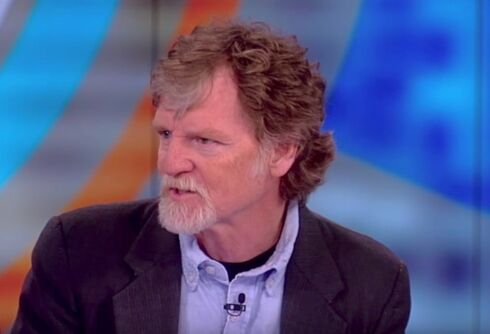 The homophobic Masterpiece Cakeshop baker did an ad opposing a gay candidate