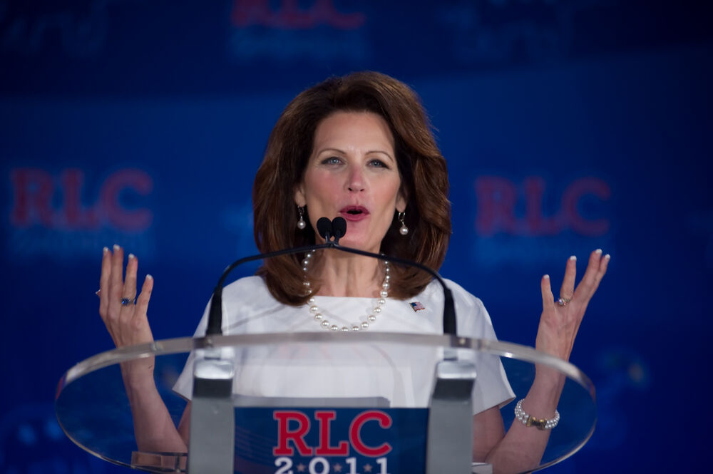 Presidential candidate Michele Bachmann addresses the Republican Leadership Conference on June 17, 2011 at the Hilton Riverside New Orleans in New Orleans, LA.