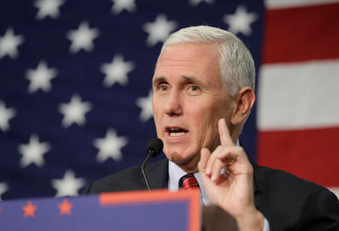 Pence opens campaign rally with ‘rabbi’ who skips shooting victims to pray for Republican candidates