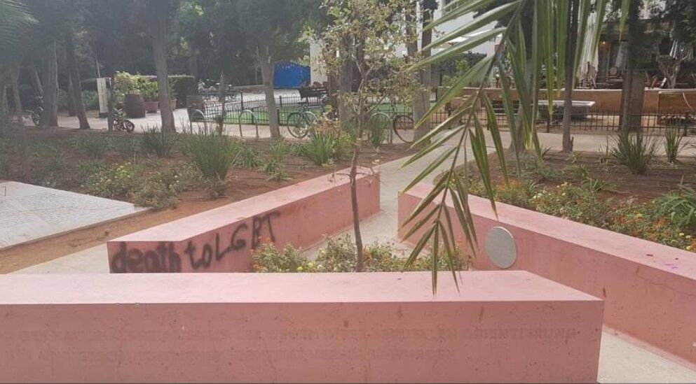 Anti-LGBTQ graffiti was found on a Holocaust memorial