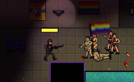 In Angry Goy 2, players have to shoot LGBTQ people in a Pulse-like nightclub to "win" the game.