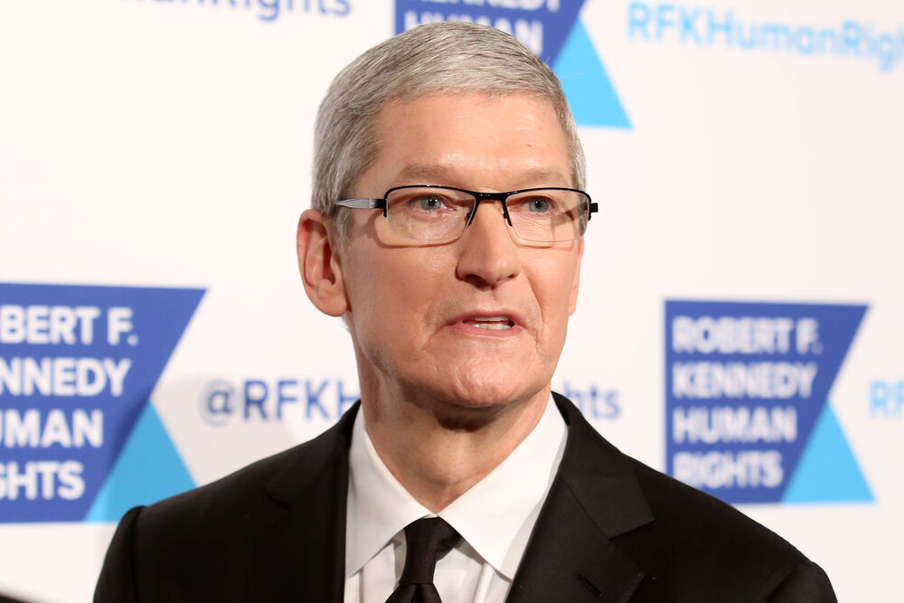 Apple CEO, Tim Cook, attends the 2015 Ripple Of Hope Awards at the Hilton Hotel on December 8, 2015, in New York.