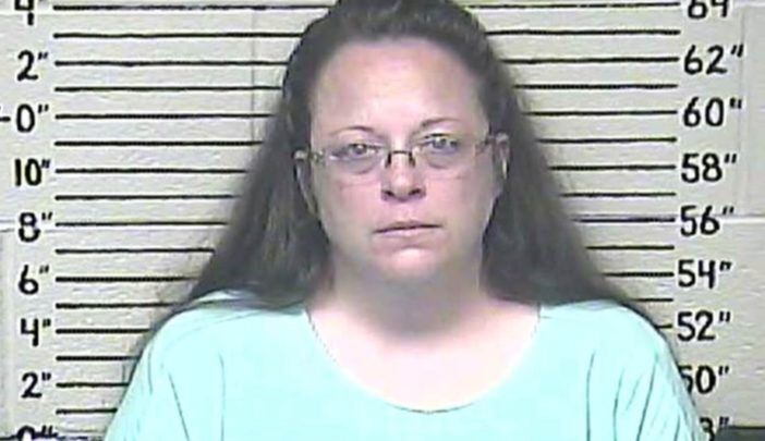 Kim Davis's mugshot