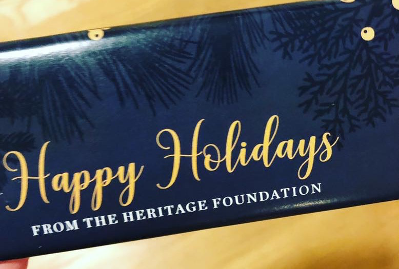 The Heritage Foundation has taken sides in the War on Christmas.