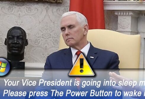 Pelosi may have embarrassed Trump, but Pence is the one everyone’s laughing about