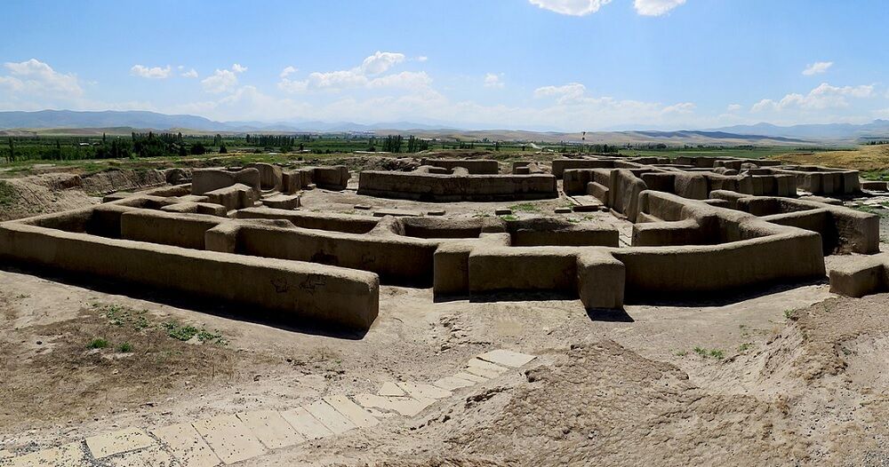Hasanlu site, on a sunny day