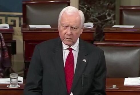 Sen. Orrin Hatch urges Republicans to support LGBTQ equality in farewell address