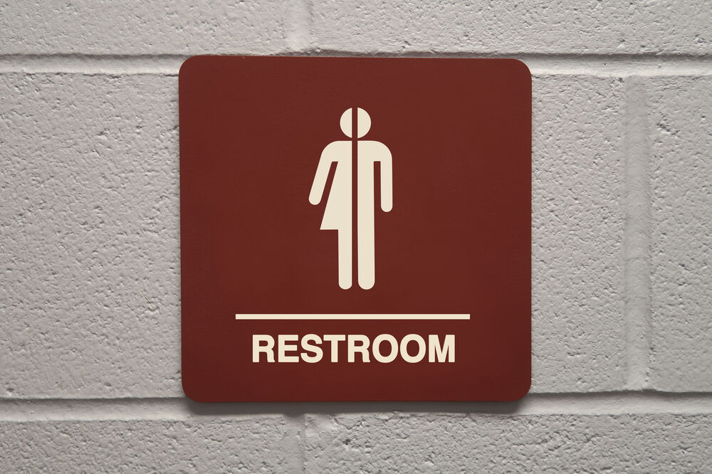 Male/Female Restroom sign