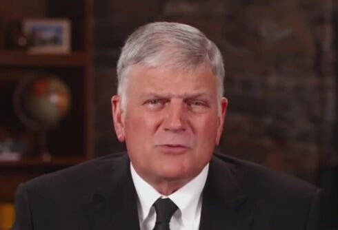 Franklin Graham claims that any declaration that he’s anti-LGBTQ is “simply not true”