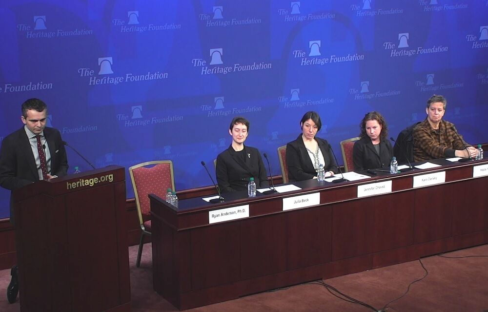 A panel at the Heritage Foundation