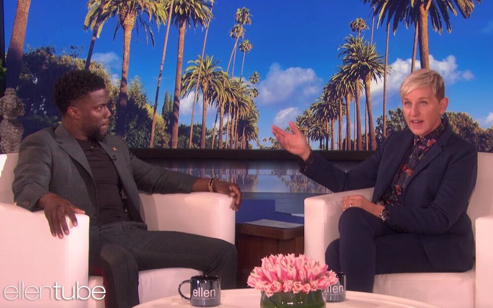 Ellen DeGeneres spotted sipping wine & hanging out with Kevin Hart