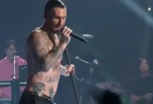 Adam Levine’s nipples are the most talked about part of the Super Bowl
