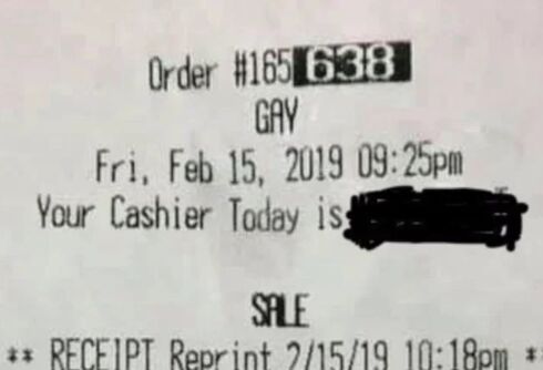 They ordered takeout at Little Caesar’s. Then they saw the slur on the receipt.