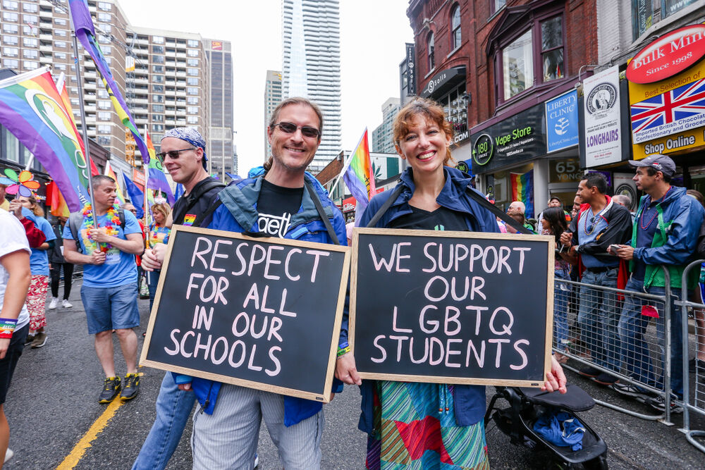 Elementary Teachers Federation of Ontario marched in the 2018 Toronto Pride parade.