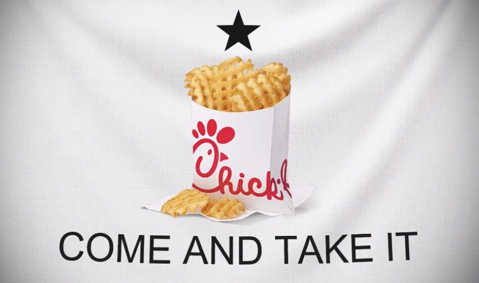 Texas Attorney General Ken Paxton tweeted his support of the anti-LGBTQ fast food chain Chick-fil-A with this graphic