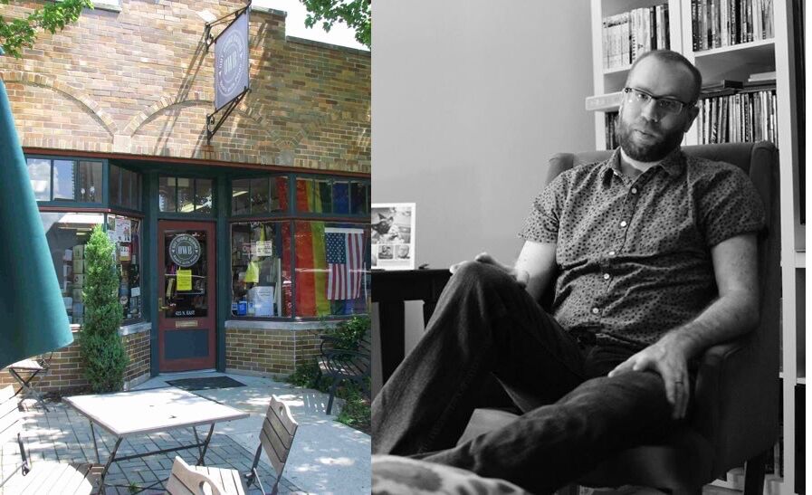 A group of strangers was shopping in a bookstore when a suicidal gay man called the shop