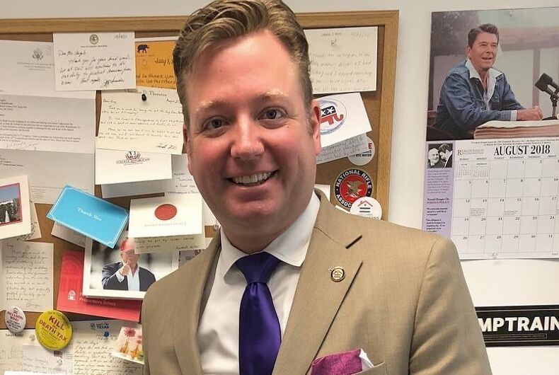 Gregory-Angelo-Reagan Former Log Cabin Republicans president Gregory Angelo