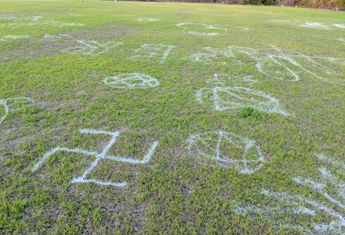 Vandal paints homophobic & anti-Semitic graffiti on queer-inclusive rugby team’s field