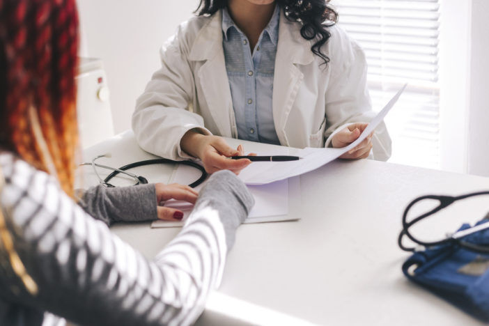 A doctor with a patient