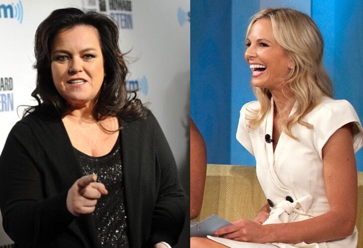 Rosie O'Donnell and Elisabeth Hasselbeck