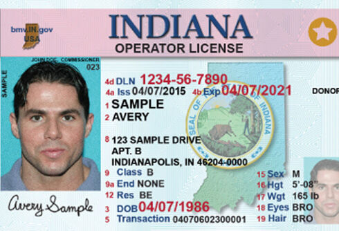 Indiana now offers a gender neutral option for state IDs & drivers licenses