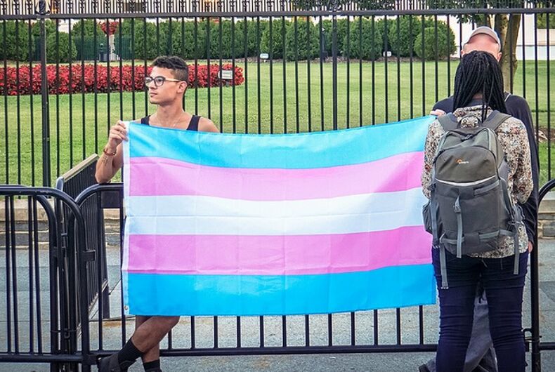 Dear President Biden I Created The Trans Flag Please Tell Our Embassies To Fly It Lgbtq Nation