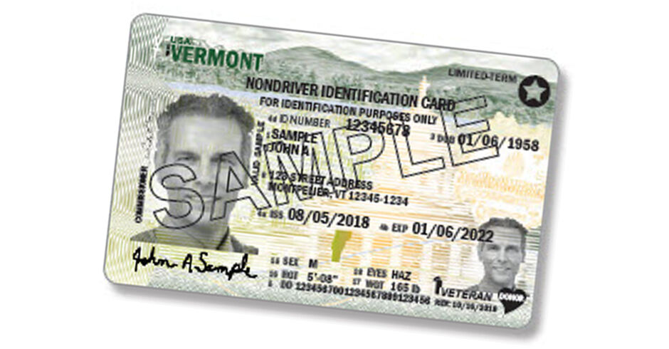 Vermont Driver's License Sample