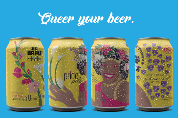 The beers with the Marsha P. Johnson art