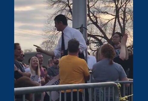Anti-LGBTQ activists heckled Pete Buttigieg in Iowa, but his response had everyone laughing