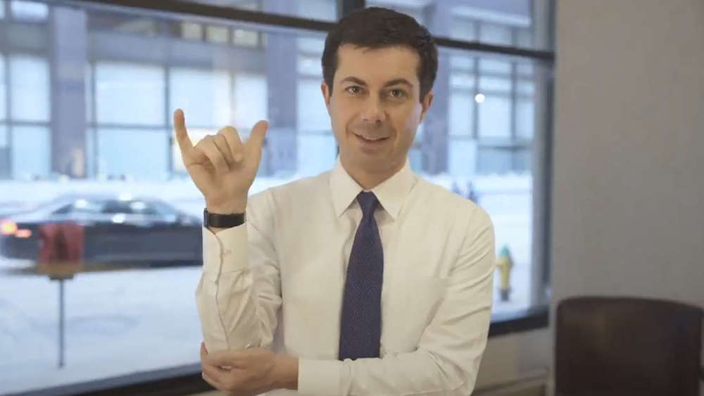 Pete Buttigieg’s ASL video thanking a deaf supporter has made history and gone viral