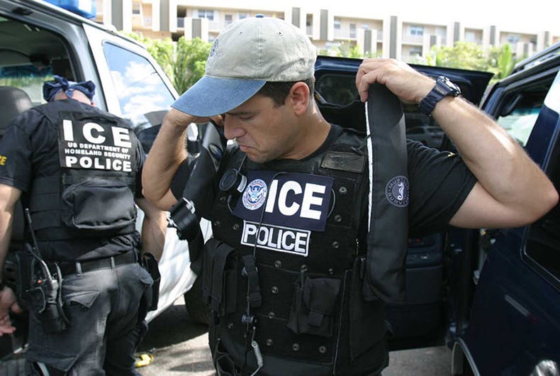 U.S. Immigration and Customs Enforcement SWAT officer.