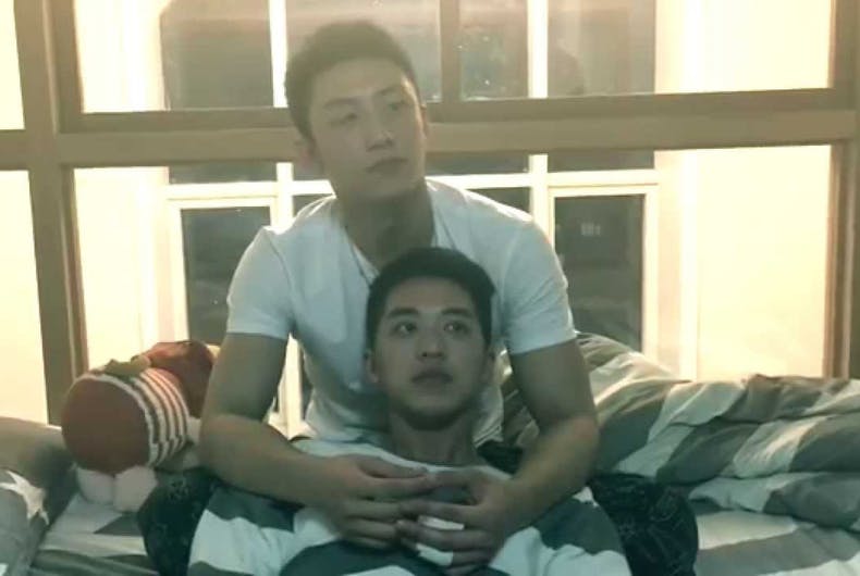 A scene from "Addicted," a Chinese web series that was pulled from the internet by government censors.